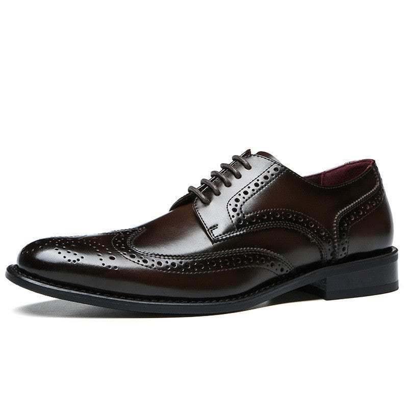 Men Brit Brogue Oxford Shoes / Casual Brogues / British Style