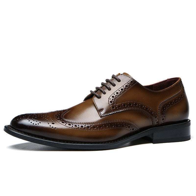 Men Brit Brogue Oxford Shoes / Casual Brogues / British Style